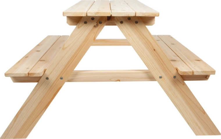 Stable A-frame made of solid wood