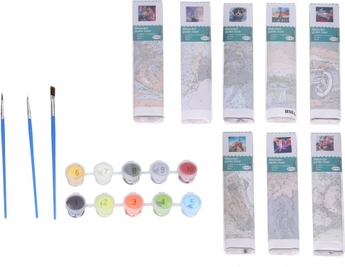Creative paint-by-numbers set - mix 30x40 cm