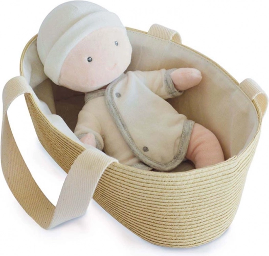 Doudou Jolijou doll Pol in a portable stroller bag 28 cm