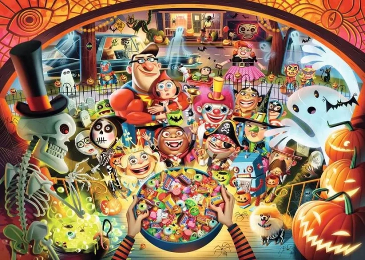 Puzzle RAVENSBURGER Halloween Trick-or-Treating 1000 Pieces