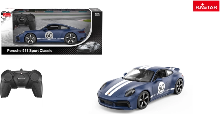 Rastar remote-controlled car Porsche 911 Sport Classic 1:16 blue