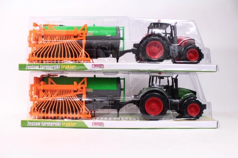 Traktor põllutöömasinaga