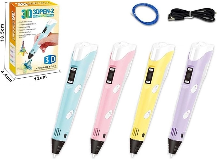 3D Pen with Filament and USB Cable