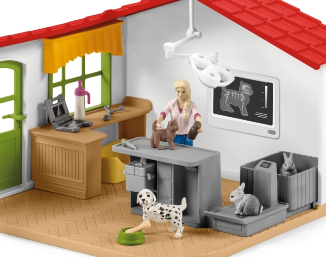 Realistlik veterinaarkliinik röntgeniga