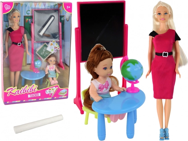 Play Set Teacher with Student and School Accessories