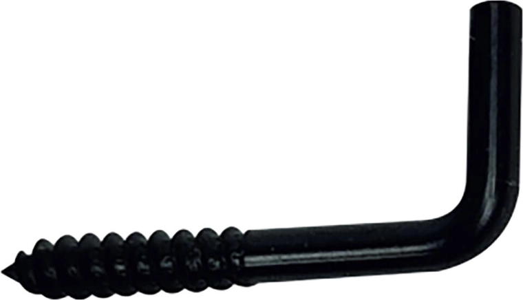 Klamber kruviga 17 × 40 mm, must, 10 tk