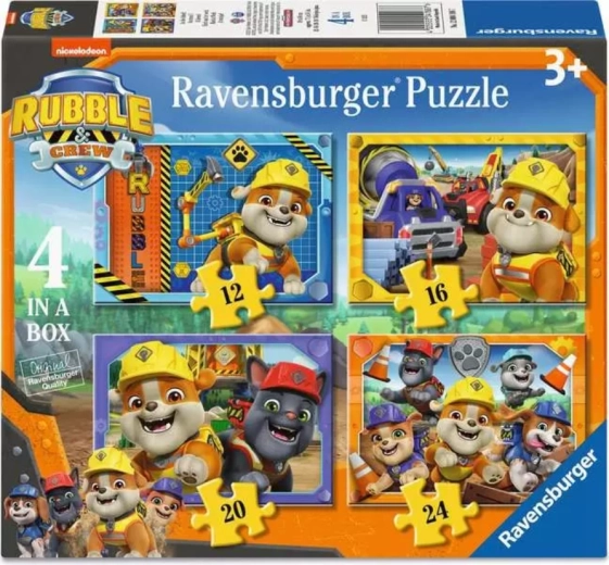 Ravensburger puzzle Paw Patrol – Rubble and his crew 4 in 1 (12–24 pieces)