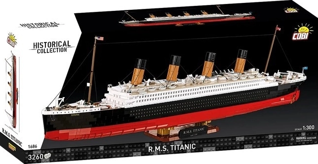 R.M.S TITANIC Building Set – detailed 1:300 ship model, 3260 pieces