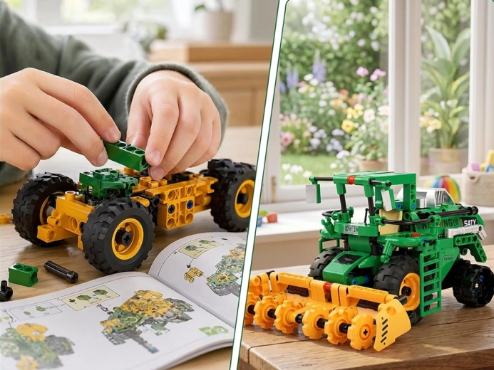 Building using a pictorial manual