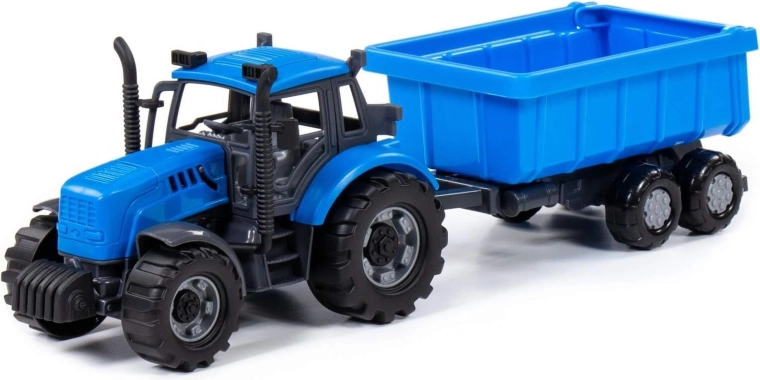 Laste traktor Progress haagisega inertsveoga – 1 tk