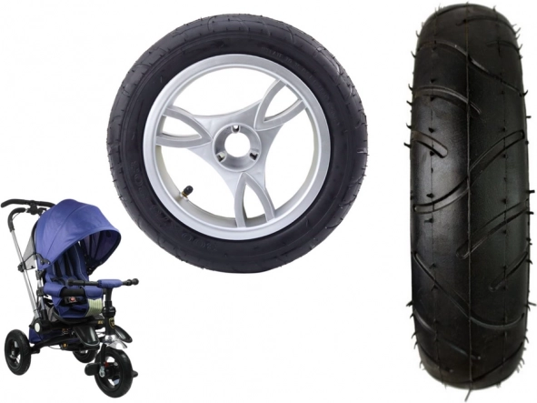 Front plastic wheel with inflatable rubber tire for PRO700