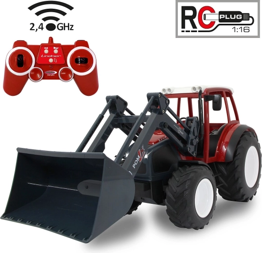 Jamara RC Lindner Geotrac Tractor with Front Loader 1:16, 2.4 GHz