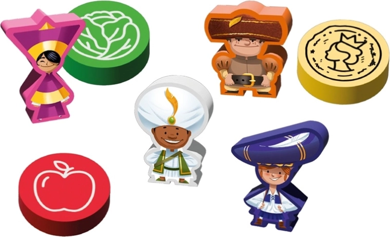 Large, durable tokens and pawns – ideal for small hands