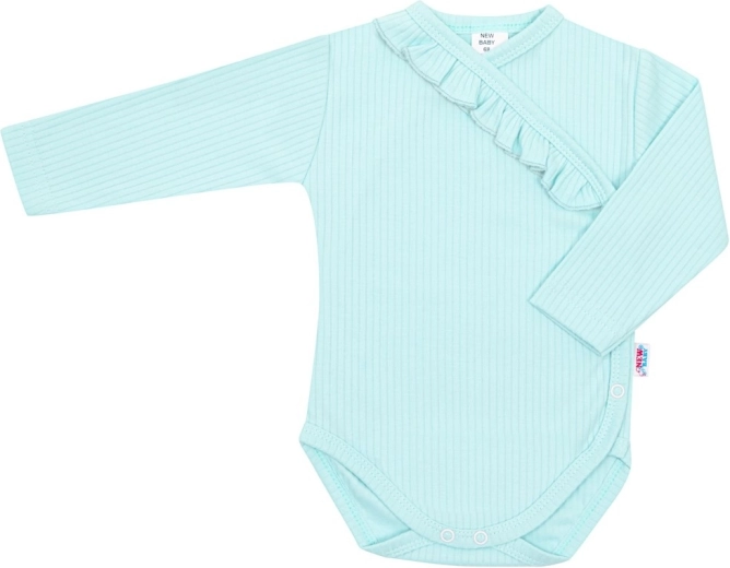 Comfortable wrap-style bodysuit with snaps