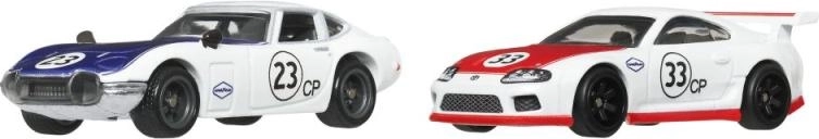 HOT WHEELS premium 1:64 die-cast autode duopakend – võidusõiduautod