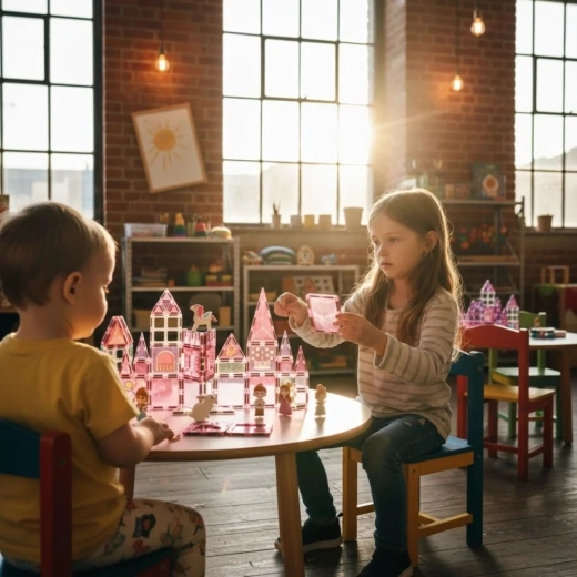 Transparent pieces and imaginative play
