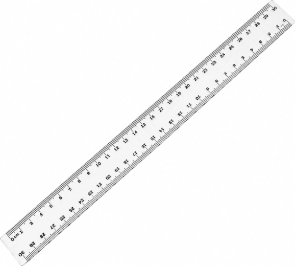 Plastikust joonlaud TAURUS 30 cm – 1 tk