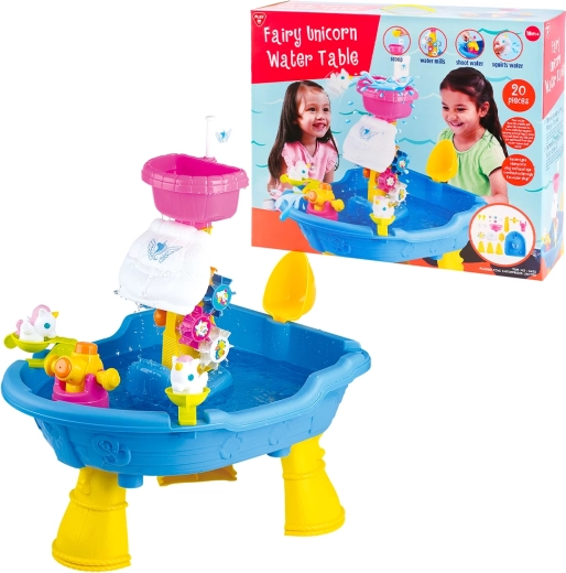 PLAYGO Unicorn Water Table – 20-Piece Set