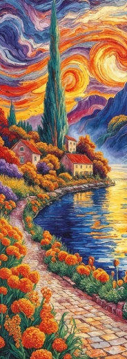 Panoraampusle „Směrem k cypřiši” 1000 tükki ART PUZZLE