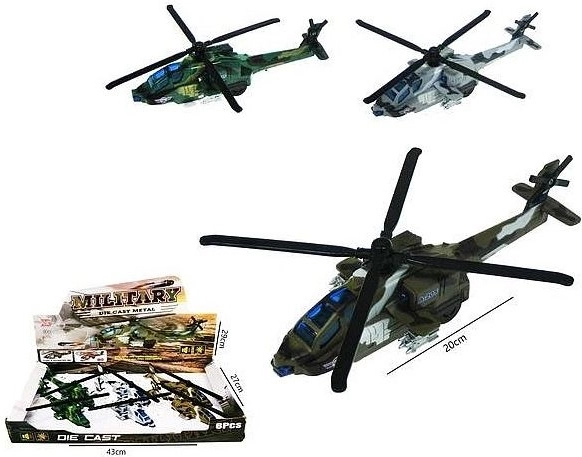 Sõjaväehelikopter 20 cm valgus- ja heliefektidega