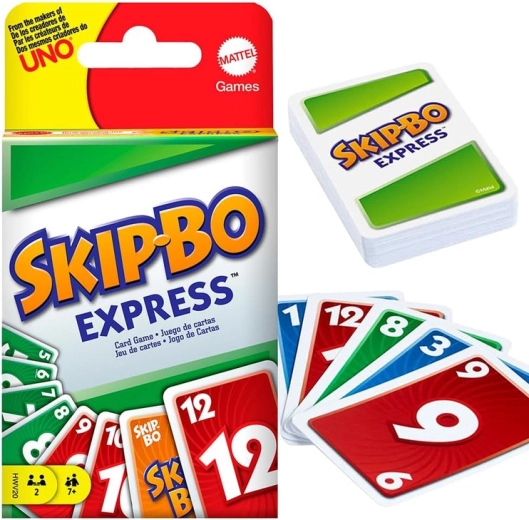Mattel Skip-Bo Express – kiire strateegiline kaardimäng