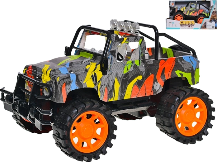 Jeep Graffiti 1:14 plastist maastikuauto mudel inertsmehhanismiga
