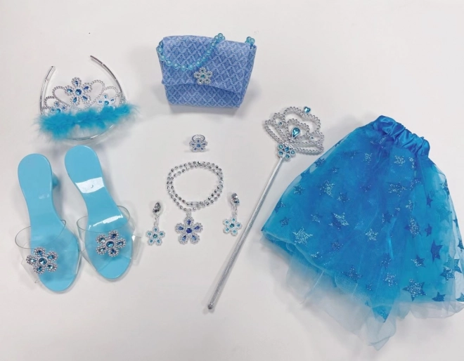 Blue Princess Set – Skirt, Slippers and Handbag