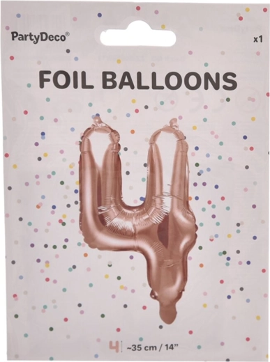 Fooliumõhupall number 4 pärlroosa 35 cm