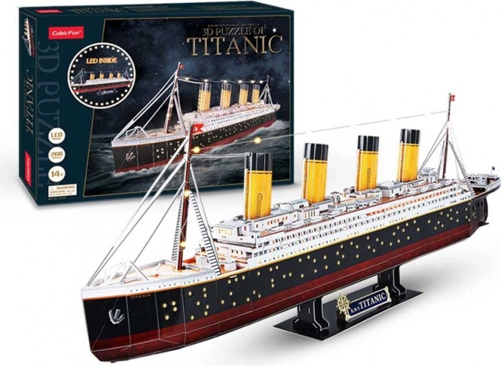 Valgustusega 3D pusle Titanic 266 tükiga