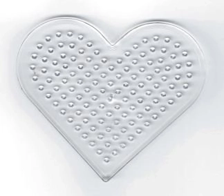 Playbox ironing bead template in the shape of a heart