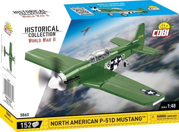 COBI P-51D Mustangi lennuki ehituskomplekt
