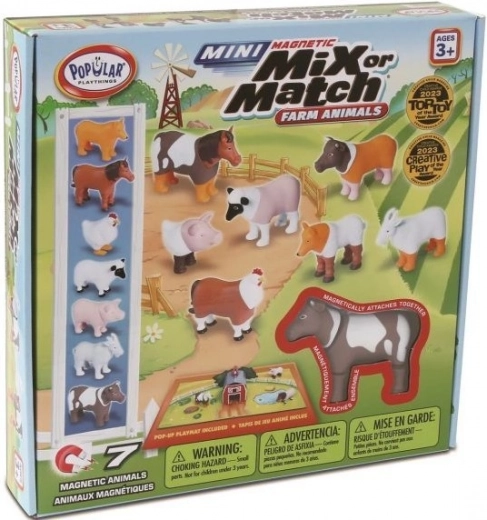 MalBlo Magnetic Mini – taluloomad, magnetiline ehituskomplekt lastele