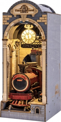 Time Travel Bookend with LED Lighting