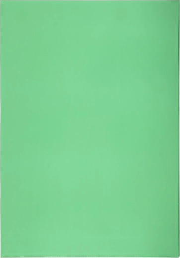 Transparent A4 L-Shaped Document Sleeve, Green PVC 140 Microns