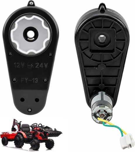 Mootor käigukastiga 24 V (RS550, 12 000 p/min) laste elektrisõidukile SX2068 – 1 tk