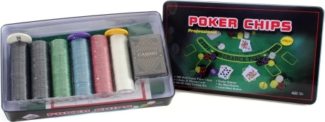 Suur pokkerikomplekt plekk-karbis