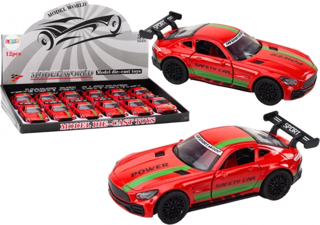 Sports Car 1:32 Figure Spoiler Metal Red Sounds