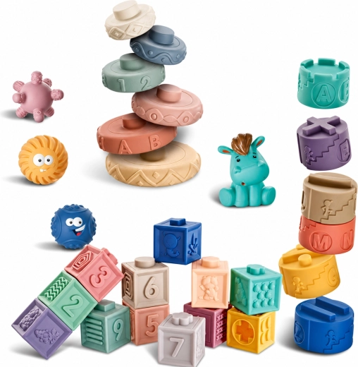 27 pieces for varied sensory play