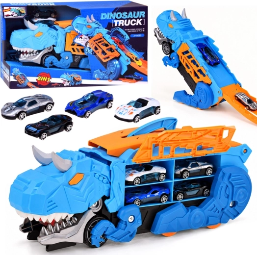 Dinosaur Truck 2-in-1 with Garage and Cars