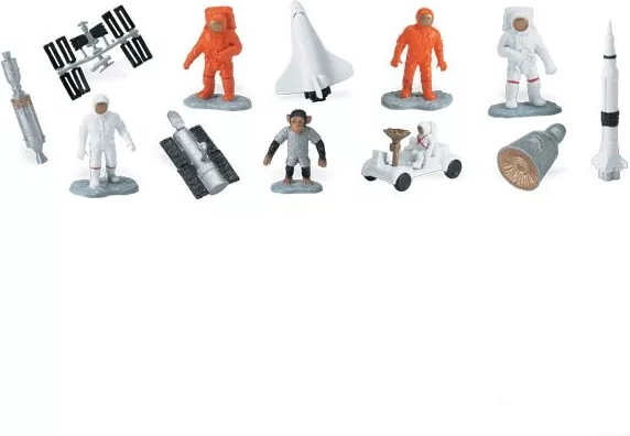 Safari Ltd. miniatuursed kosmose koopiad – 48 tk komplekt
