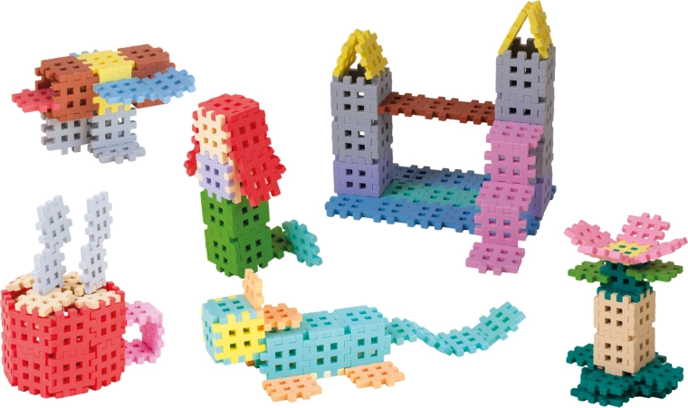 400 flexible pieces for endless ideas