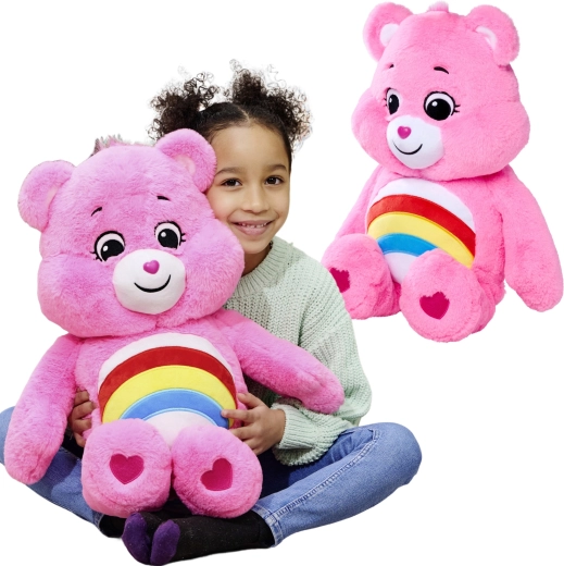 Pehme mängukaru CARE BEARS Cheer Bear roosa 60 cm