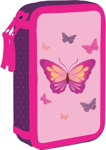School Double-Decker Pencil Case OXYBAG Butterfly