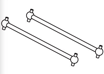 76 mm tagumine veovõll mudelitele Voltage, Major ja Infect – 2 tk