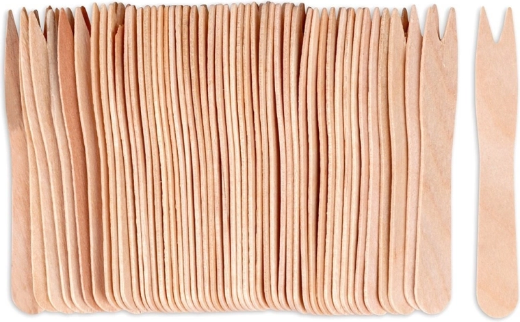 Puidust suupistekahvlid 8,5 cm, 50 tk