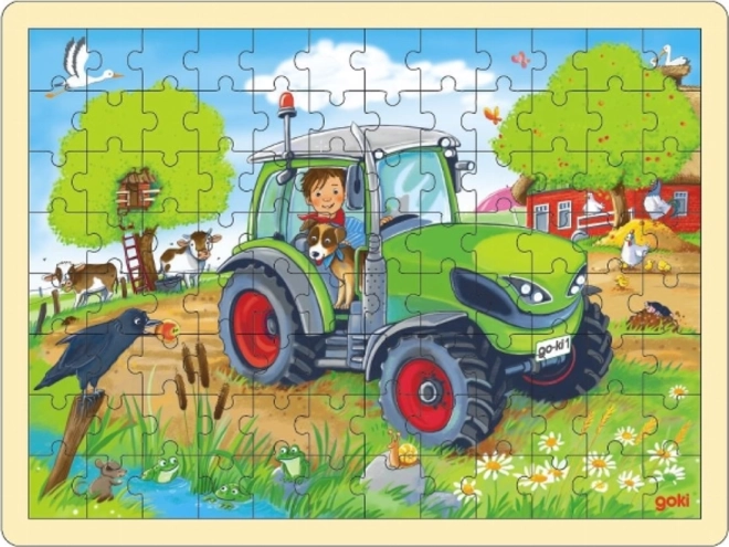 Goki puidust pusle „traktor” 96 tükki