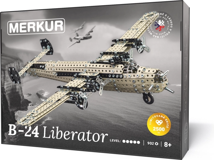 Merkur pommitaja B-24 Liberator – piiratud väljaandega ehituskomplekt (902 osa)