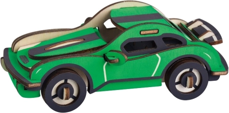 Puidust 3D pusle Hurricane võidusõiduauto