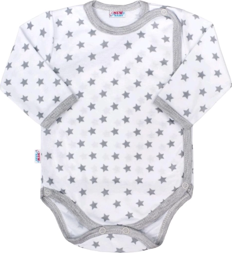 Imikute täispikkuses trukkidega bodi New Baby Classic II hall tähtedega
