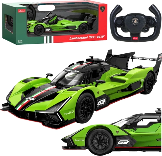 RC auto Lamborghini SC63 1:14 roheline, Rastar